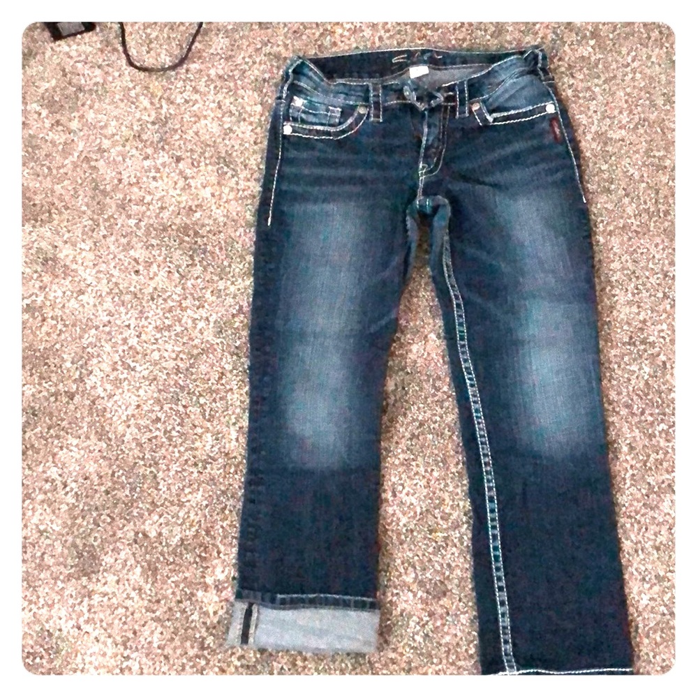 Denim capris